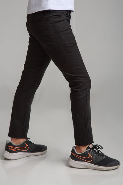 Dragora Comender Sports Model Lycra Canvas School Pants (Hidden Waist Elastic) Black