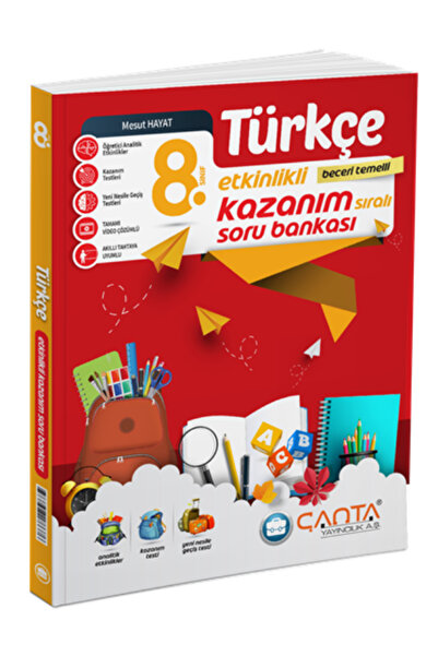 Çanta Yayınları Çanta Yayınları 8 Sınıf Türkçe Etkinlikli Kazanım Soru Bankas...