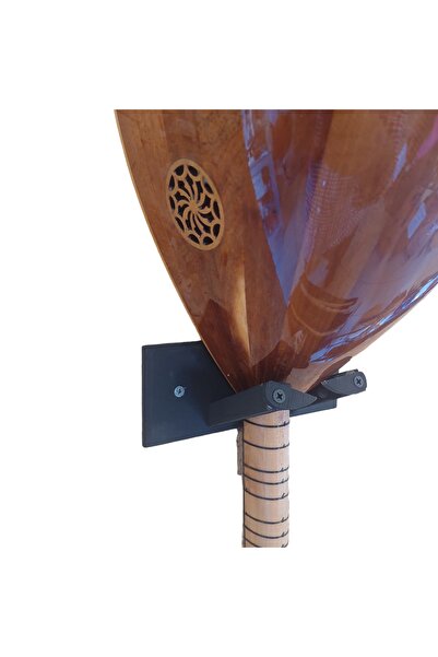 Donizetti Ahşap Bağlama Saz Duvar Askısı Standı Siyah