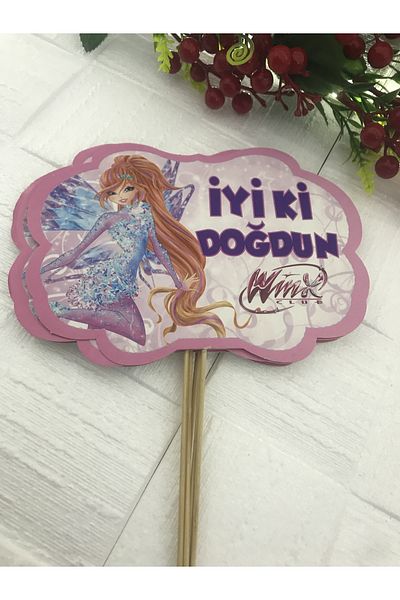 Deniz Party Store Μπαλόνι ομιλίας γενεθλίων με θέμα WINX 5 τεμάχια