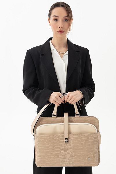 MESCHAIN حقيبة كمبيوتر محمول نسائية إكرو - تصميم المستندات