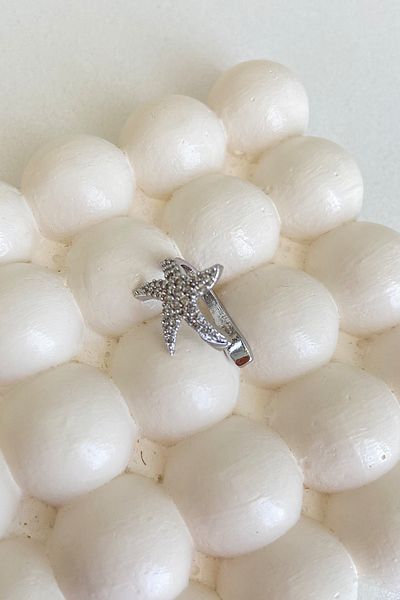 Ressia Star Steel Cartilage Earring with Zircon Stone