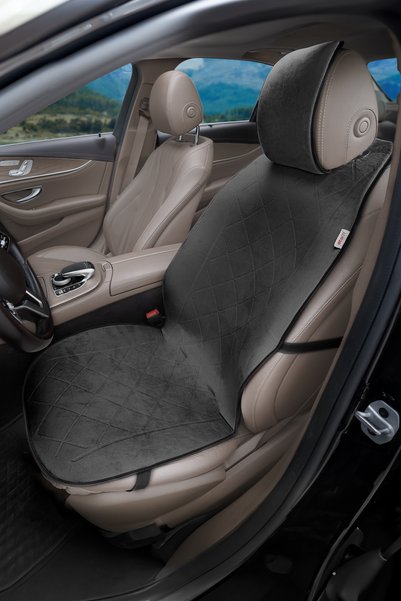 Otom Premium Protective Car Seat Cushion High Quality Suede Black