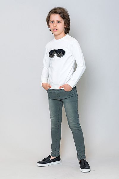 incity Boy's Khaki Washed Trousers