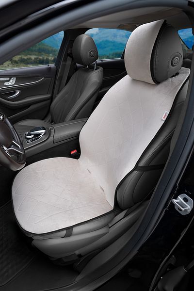 Otom Premium Protective Car Seat Cushion High Quality Suede Beige