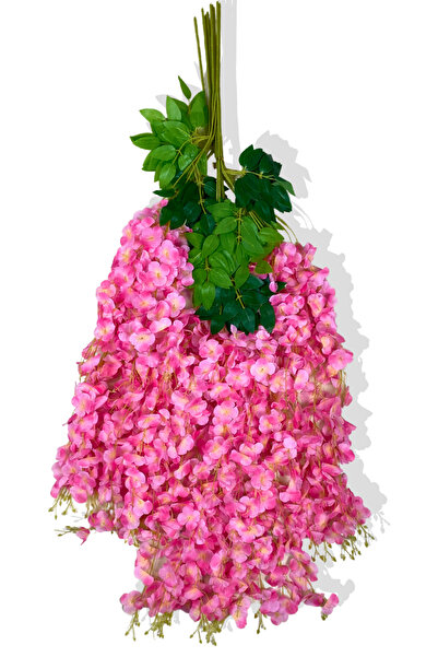 Cihan Çiçekçilik YAPAY SARKAN PEMBE AKASYA ÇİÇEĞİ 12 Lİ DEMET 3 DALLI