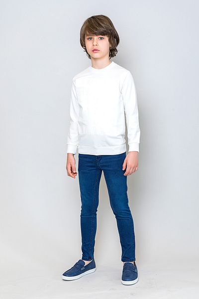 incity Boy's Navy Blue Washed Trousers