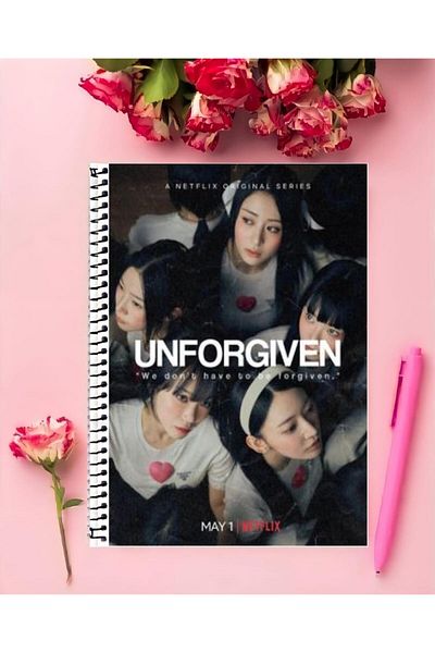 animeandyourworld le sserafim Notebook 1 Piece Special Design A4 Size 21*29 Cm Wire-lined Large Size Notebook