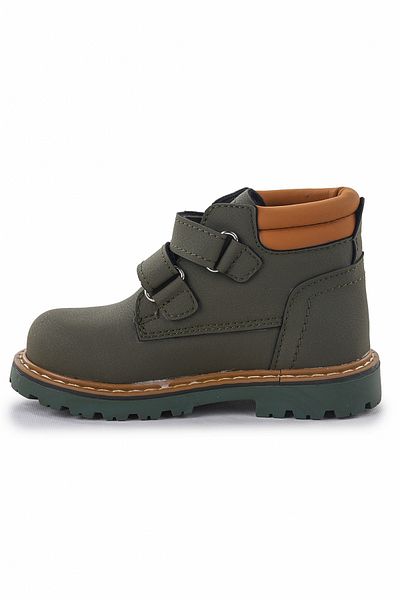 Almues Baby Boy Boots - Karamazı Kids Velcro Shoes Arz 1118