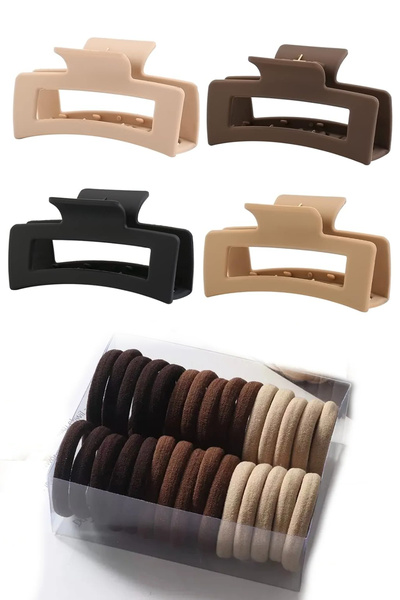 C&E Design Γυναικεία μανταλάκια XL 4 τεμαχίων + Σετ αγκράφες από καουτσούκ 50 τεμαχίων