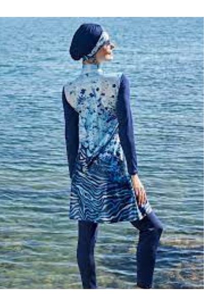 Ruko Maio Turtleneck Full Hijab Swimsuit 23105