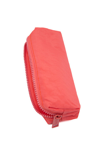 KAFF 01106 Somon Krinkıl Kumaş Unisex Tek Bölmeli Suya Dayanıklı Parmak Kalemlik Kalem Kutusu