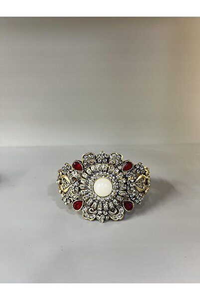 Zeynep Özkan Tasarım Elmas Montür Osmanlı Tarz Pirinç(bronz) Kelepçe Bileklik