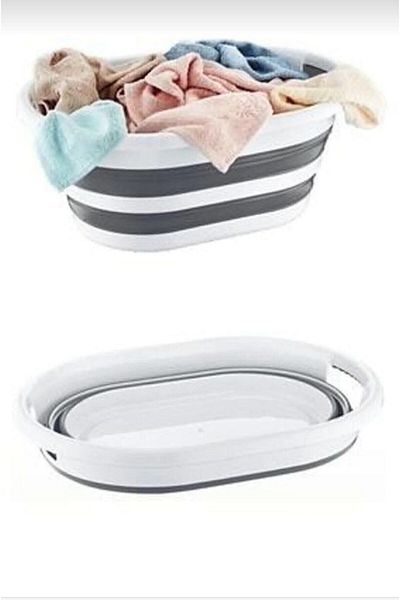 Evin Folding Laundry Basket 38 Lt
