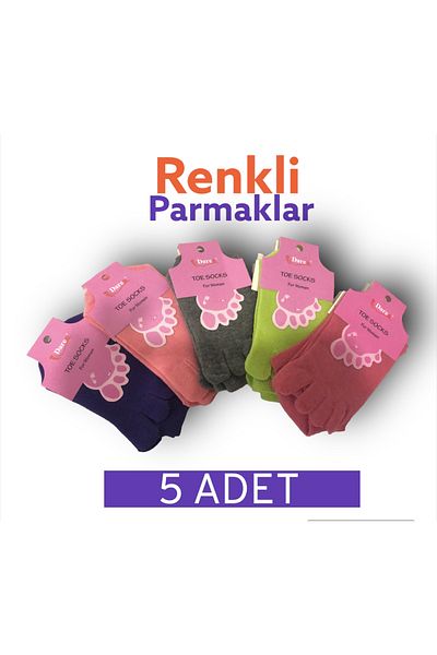 Daren Чорапи с пръсти, 5 броя в цвят