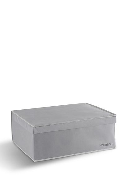 HOMENS 1 Piece Covered Velcro Tape Base Size Box Storage 50x40x19