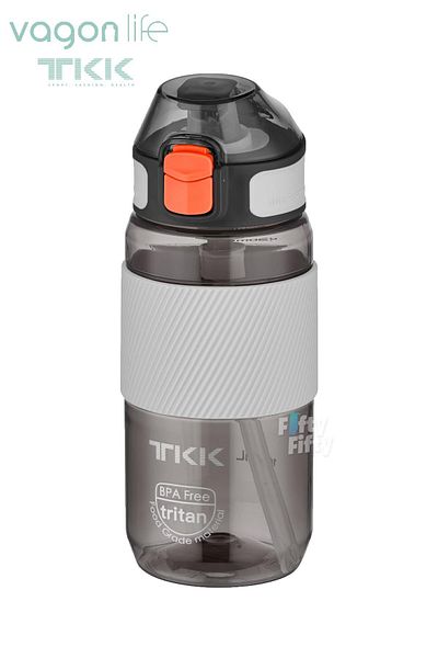 Vagonlife TKK 500 ML Thick Non-Bite Straw Bpa-Free Tritan Water Flask with Carrying Handle FFTKK1003-500ML