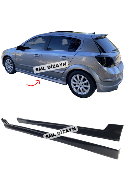 SML Dizayn Opel Astra H Yan Marşpiyel 2004-2010 (PLASTİK) Boyasız Astra H Yan...