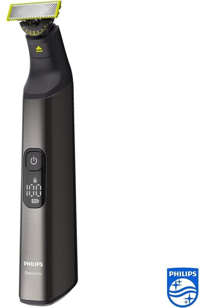 Philips OneBlade Pro 360 Yüz ve Vücut, Tıraş, Her Saç Uzunluğunu Ayarlar ve H...