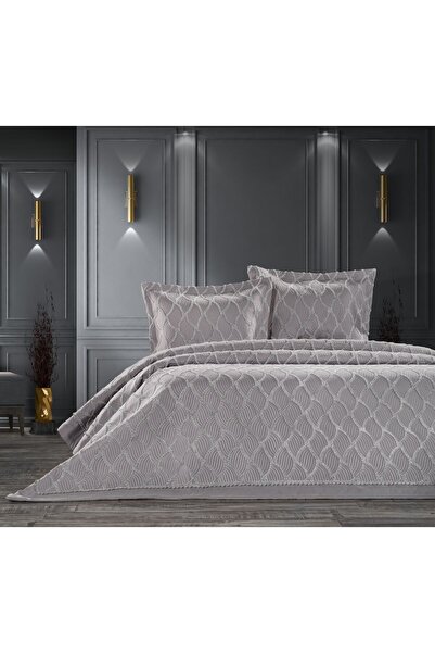 ZEBRACASA Tilda 3 Parça Yatak Örtüsü / Gri