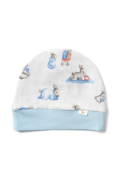 DEUX LAPINS 100% Cotton Muslin Beret – Bébé Lapin
