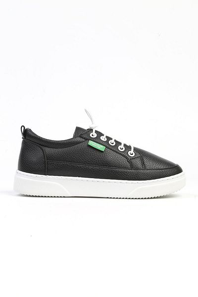 Benetton ® |   BN-31055 - 3441 Black White - Pantofi sport pentru femei