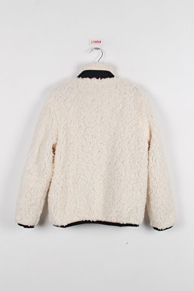 incity Erkek Çocuk Ekruya Siyah Peluş Mont