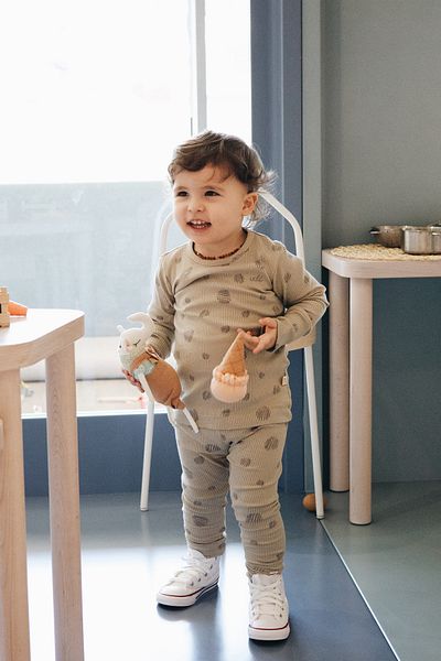 ulihood Nap'nplay Organic 95% Cotton Long Sleeve Baby Body Top