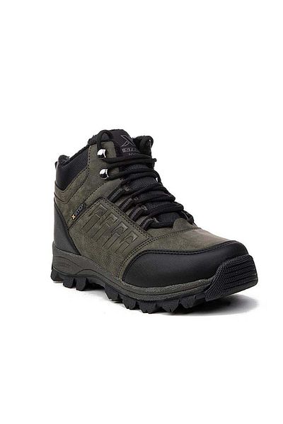 Step xstep x6 χακί καθημερινές χειμερινές άνετες μάλλινες μπότες με φερμουάρ, ανθεκτικές στο κρύο