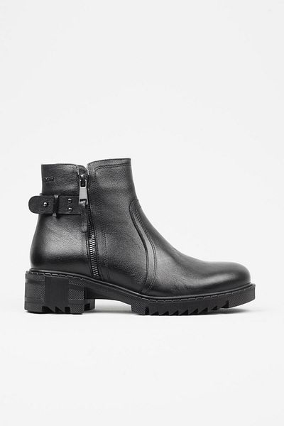 Adım Adım Genuine Leather Black Boots - Non-Slip Sole, Cold Proof