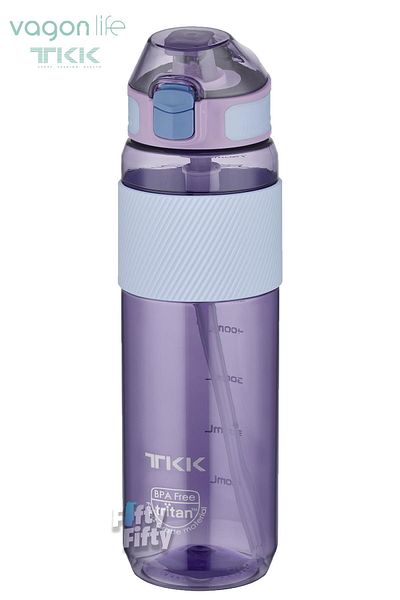 Vagonlife TKK 800 ML Thick Non-Bite Straw Bpa-Free Tritan Water Flask with Carrying Handle FFTKK1003-800ML