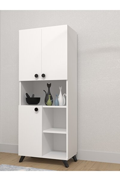 ESYAH Beyaz 3 Kapaklı Mutfak Dolabı