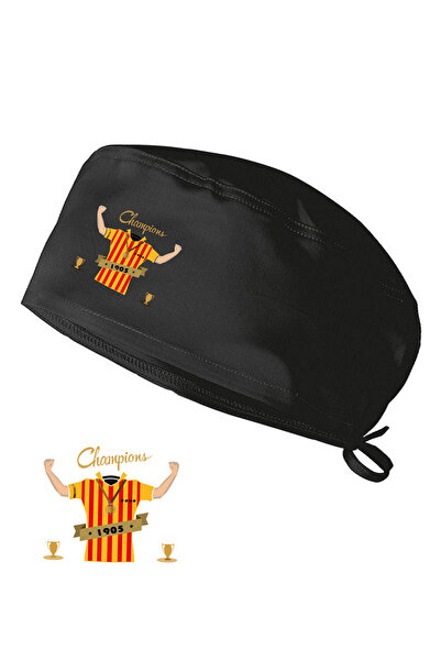 YNK Sarı Kırmızı Taraftar Bonesi Standart Boy Cerrahi Bone Doktor Hemşire Şef...