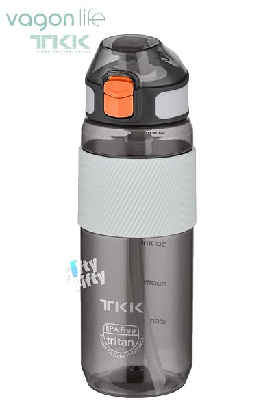 Vagonlife TKK 700 ML Thick Non-Bite Straw Bpa-Free Tritan Water Flask with Carrying Handle FFTKK1003-700ML