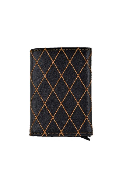 Ozka Leather Collection Otomatik Nakışlı Mekanizmalı Deri Cüzdan - Anahtarlık...