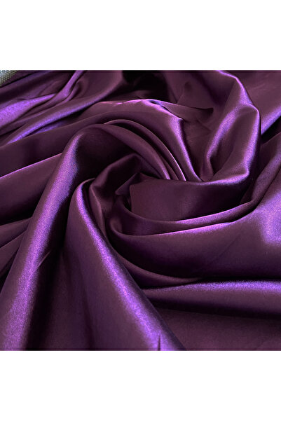 Genel Markalar Mor Saten Kumaş 150 cm En ( İthal Saten )
