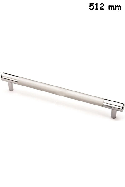 ŞENEL Yapı Market 512 mm Hitit Boru Boy Kulp Mobilya Dolap Kapak Çekmece Kulpu Mat Krom