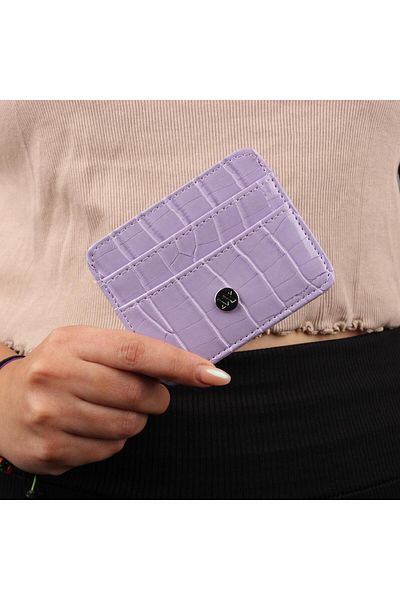 My Valice Women's Leather Wallet and Card Holder 1624 Lilac