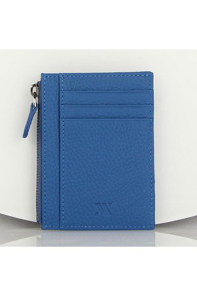My Valice Unisex Genuine Leather Wallet and Card Holder 1823 Saks Blue