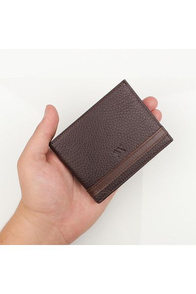 My Valice Unisex Genuine Leather Wallet and Card Holder 1822 Brown