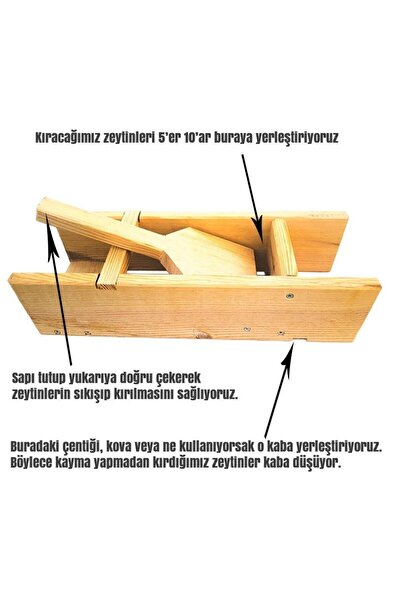 Genel Markalar Kolay Kullanım Pratik Ahşap Zeytin Kırma Makinesi