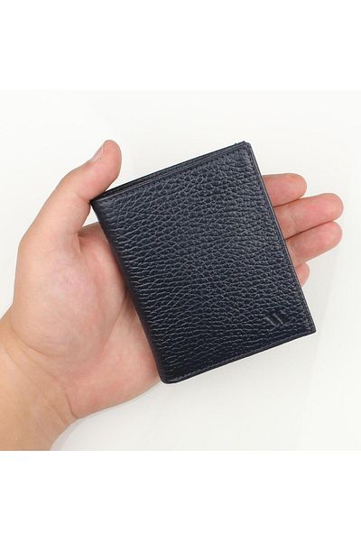 My Valice Men's Genuine Leather Wallet and Card Holder 1824 Navy Blue