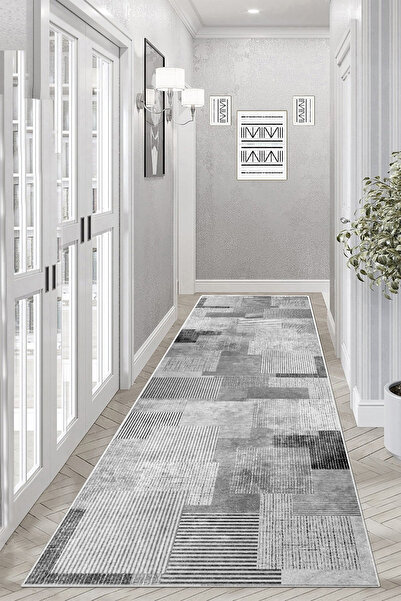 Thalia Home Kaymaz Tabanlı Yıkanabilir Baskılı Yolluk Mutfak Halısı Koridor H...