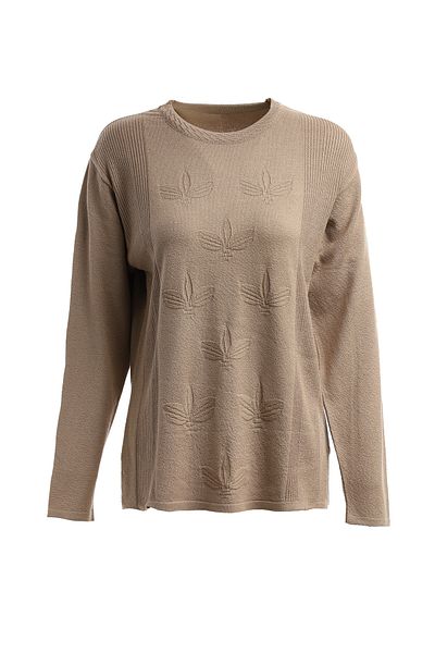 Trikolay Plus Size Patterned Knitwear Sweater