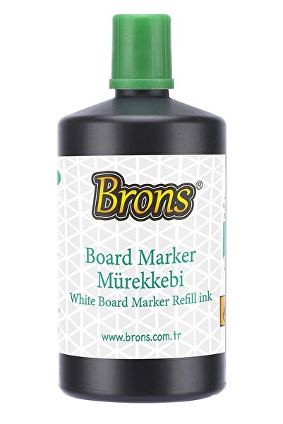 Brons Beyaz Tahta Kalem Mürekkebi 250 ml -yeşil tkm