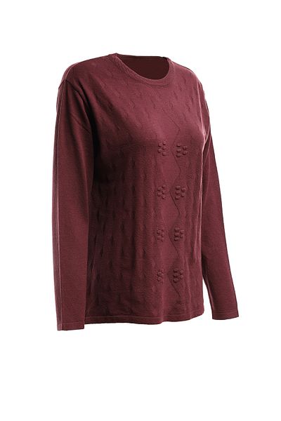 Trikolay Plus Size Patterned Knitwear Sweater