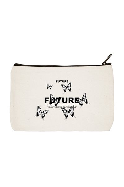 designedfy Future Printed υφασμάτινη τσάντα μακιγιάζ, θήκη για στυλό, τσάντα χειρός