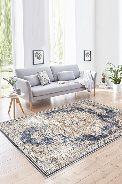 Halise Home Kaymaz Tabanlı Yıkanabilir Baskılı Yolluk Mutfak Halısı Koridor H...