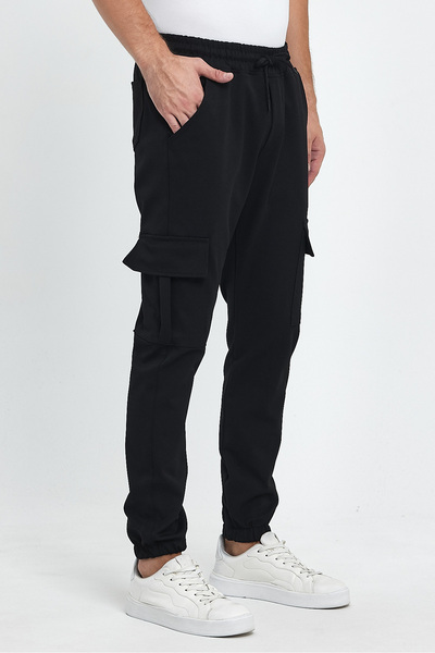 segrock Men's Cargo Pocket corded gabardine trousers