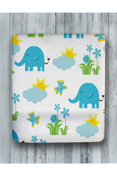 HobiShop Blue Elephants Wrist Support Mouse Pad